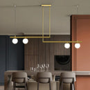 Axyaa Modern Minimalist LED Linear Pendant Light