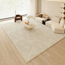 Axyaa French Cream Style Carpet: High-End Thickened Living Room Rug with Anti-Slip & Anti-Fouling properties