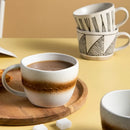 Axyaa Hand-Painted Ceramic Coffee Mug Set