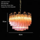 Axyaa Vintage Blue Glass LED Pendant Chandelier