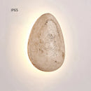 Axyaa Yellow Stone LED Wall Lamp for Cobblestone Villa Courtyard Decor