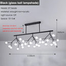 Axyaa Nordic Firefly Chandelier Black Gold Ceiling Lighting for Home, Dining, Stores