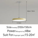 Axyaa Nordic Minimalism Round LED Pendant Lights Chandelier