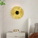 Axyaa Metal Wall Light: Modern Luxury Art Decor Lighting for Living Room