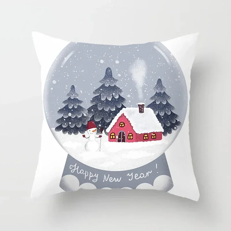 Axyaa Christmas Printed Pillowcases - Festive Home Decor Items