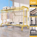 Axyaa Floor-to-Ceiling Clothes Rack: Indoor Drying Hanger & Coat Rack