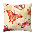 Axyaa Butterfly Print Cushion Cover 45x45cm - Farmhouse Stylish Home Decor Pillow Cover