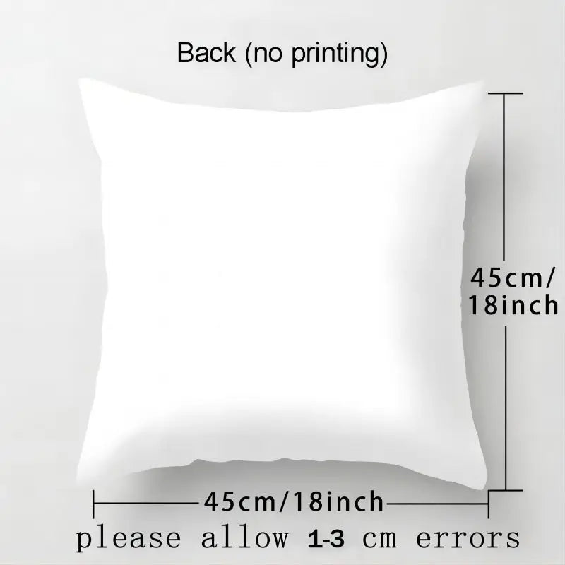 2023 Axyaa Chinese Style Text Print Sofa Pillowcase in Peach Skin Custom Color