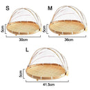 Bamboo Mesh Basket with Anti-Mosquito Net by Axyaa