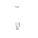 Axyaa Cream Cube Pendant Light - Modern Minimalist Style for Living Room, Bedroom, Study & Dining Area