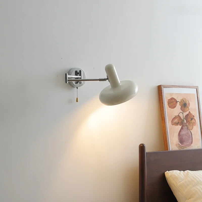 Axyaa Swing Arm LED Wall Sconce Modern Stair Light Pull Chain Switch