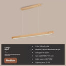 Axyaa Modern Walnut Pendant Light for Restaurant, Tea Room, Bar, Study & Dining Table