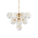 Axyaa Retro French Circle Chandelier for Luxury Living Room Lighting
