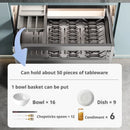 Axyaa Pull-out Seasoning Storage Rack Drawer for Kitchen Dishes and Bowls