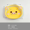 Axyaa Kids Pig Plate Baby Bowl Set - Cartoon Design, Unbreakable Dish