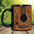 Axyaa Guitar Music Black Coffee Mug - 330ML