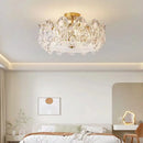 Cream French Ceiling Lamp for Romantic Rooms by Axyaa