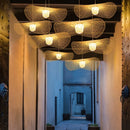 Axyaa Japanese Bamboo Ceiling Hanging Lamp for Minimalist Home Decor