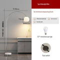 Axyaa Stainless Steel LED Floor Lamp for Modern Living, Dining, and Bedroom Decor