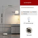 Axyaa Stainless Steel LED Floor Lamp for Modern Living, Dining, and Bedroom Decor