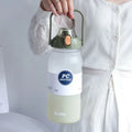 Axyaa 2000ML Sports Water Bottle with Straw, Handle, Portable Gym Drinkware