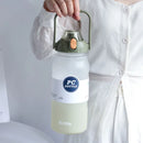 Axyaa 2000ML Sports Water Bottle with Straw, Handle, Portable Gym Drinkware