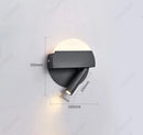 Axyaa Adjustable USB Wall Lamp for Bedroom Study, Minimalist LED Reading Light