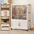Axyaa 2-Door Foldable Wardrobe: Portable Closet, Large Capacity Storage Organizer