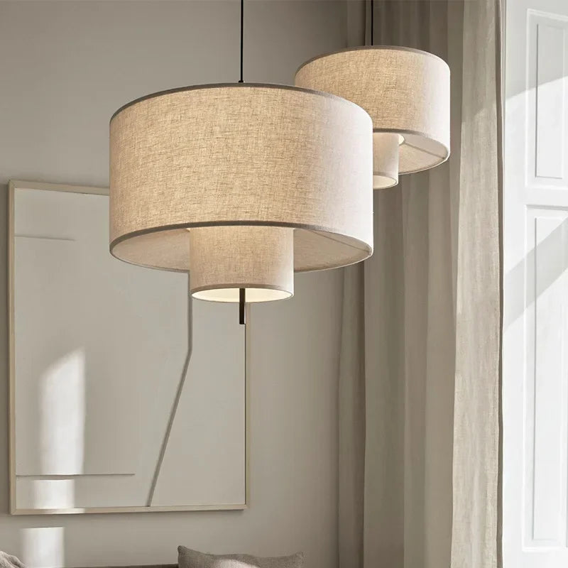 Axyaa Wabi Sabi Fabric Pendant Lights for Home Decor