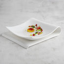 Axyaa Artistic Conception Ceramic Dessert Plate - White, Western Style