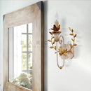 Axyaa Country French Wood Wall Lamp - Retro Living Room Lighting
