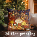 Christmas Digital Printed Pillow Covers by Axyaa for Sofa, Bedroom, Car - Pattern Cushion Cover