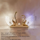 Axyaa Crystal Swan LED Desk Lamp - Elegant Home Decor Light