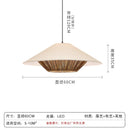 Axyaa Wabi Sabi Chandelier: Zen Style Rattan Woven Lamp for Dining & Living Room