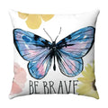 Axyaa Butterfly Print Cushion Cover 45x45cm - Farmhouse Stylish Home Decor Pillow Cover