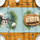 Axyaa Watercolor Birds Tree Guitar Table Runner Kitchen Dining Decor