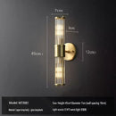 Axyaa Nordic Crystal Brass LED Wall Lamp - Modern Luxury Room Lighting