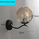 Axyaa Nordic Glass Wall Lamp Modern Minimalist Living Bedroom Light
