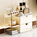 Axyaa Cosmetic Storage Box: Makeup Organizer with Drawers & Lipstick Holder