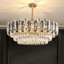 Axyaa Modern Crystal Chandelier for Elegant Indoor Lighting Atmosphere