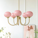Axyaa French Cream Chandeliers: Retro Style, Warm Lighting Fixtures for Living Room & Bedroom
