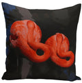 Axyaa Flamingo Bird Polyester Throw Pillow Cover for Home Decor