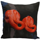 Axyaa Flamingo Bird Polyester Throw Pillow Cover for Home Decor