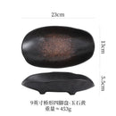 Axyaa Special-shaped Plate Set for Sushi, Sashimi, Sea Urchin, Hot Pot, BBQ