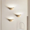 Axyaa Yellow Travertine Cream LED Wall Lamp - Nordic Wabi-sabi Style Bedroom & Living Room