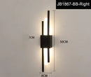 Axyaa Copper Line Pipe Wall Sconces with Acrylic Lampshade - Indoor LED Lighting