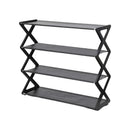 Axyaa Simple X-Shaped Shoe Rack Storage Shelf for Dorms & Doorways