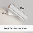 Axyaa Solid Wood LED Wall Lamp | Adjustable Nordic Bedside Lighting
