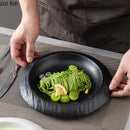 Axyaa Ceramic Pasta Soup Salad Dessert Plates Set for Molecular Cuisine Kitchen