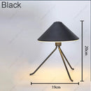 Axyaa Tripod Cone Lamp LED Night Light - Touch Sensor, Tricolored, Rechargeable